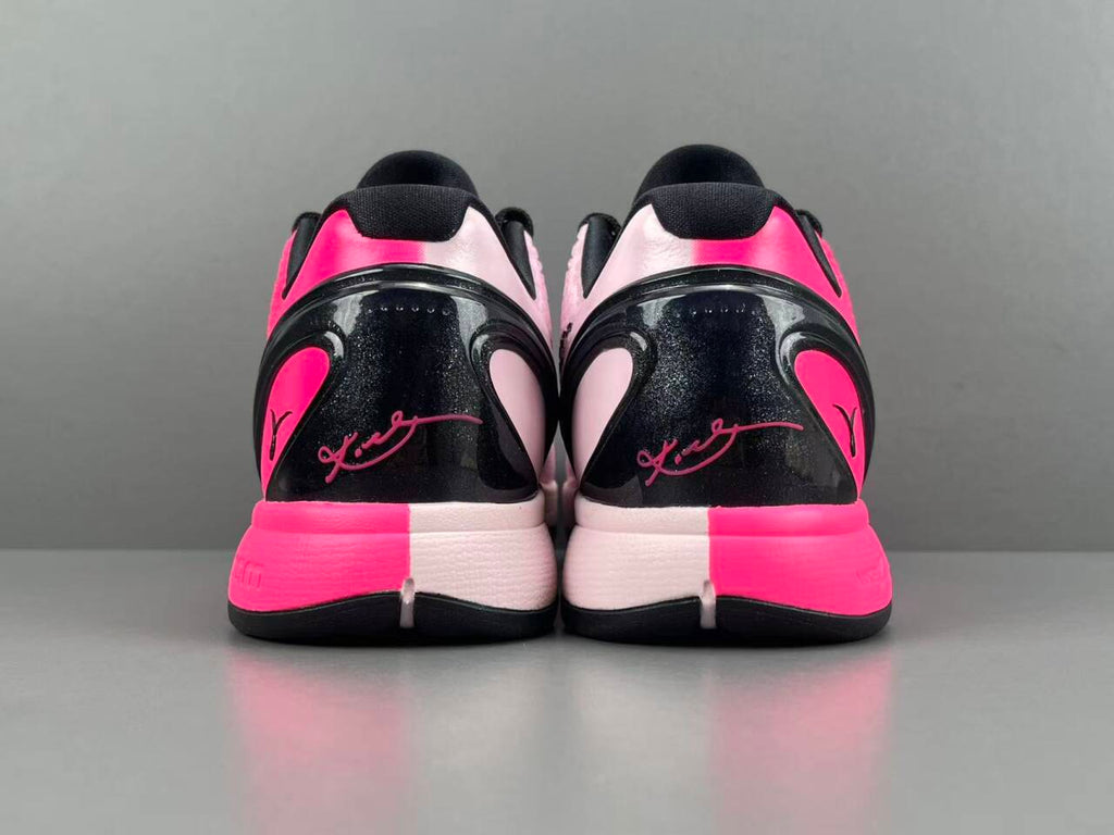 Pink Black Low-Top Basketball Shoes | Lightweight Court Sneakers