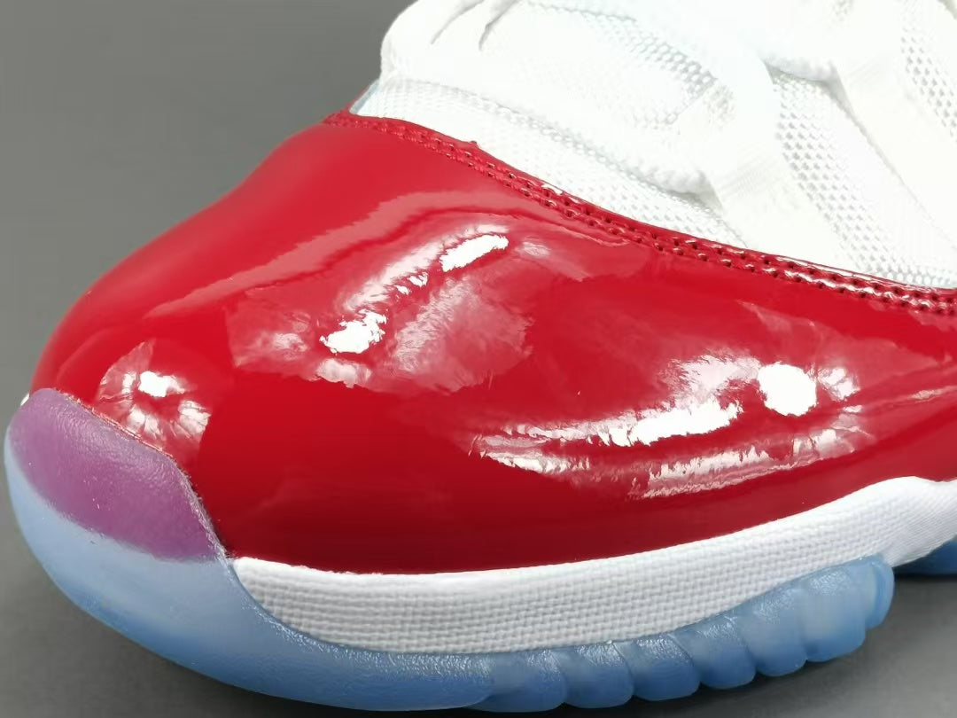Premium Red White High-Top Basketball Shoes