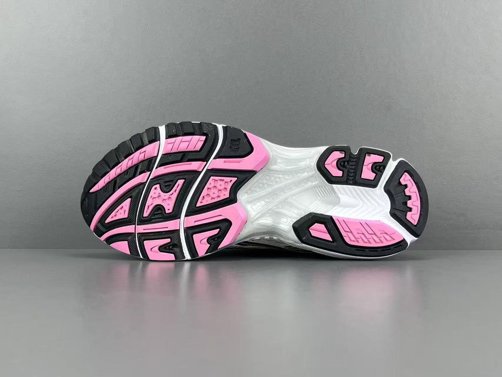 Women's Silver Pink Retro Running Shoes | Breathable Mesh Sneakers