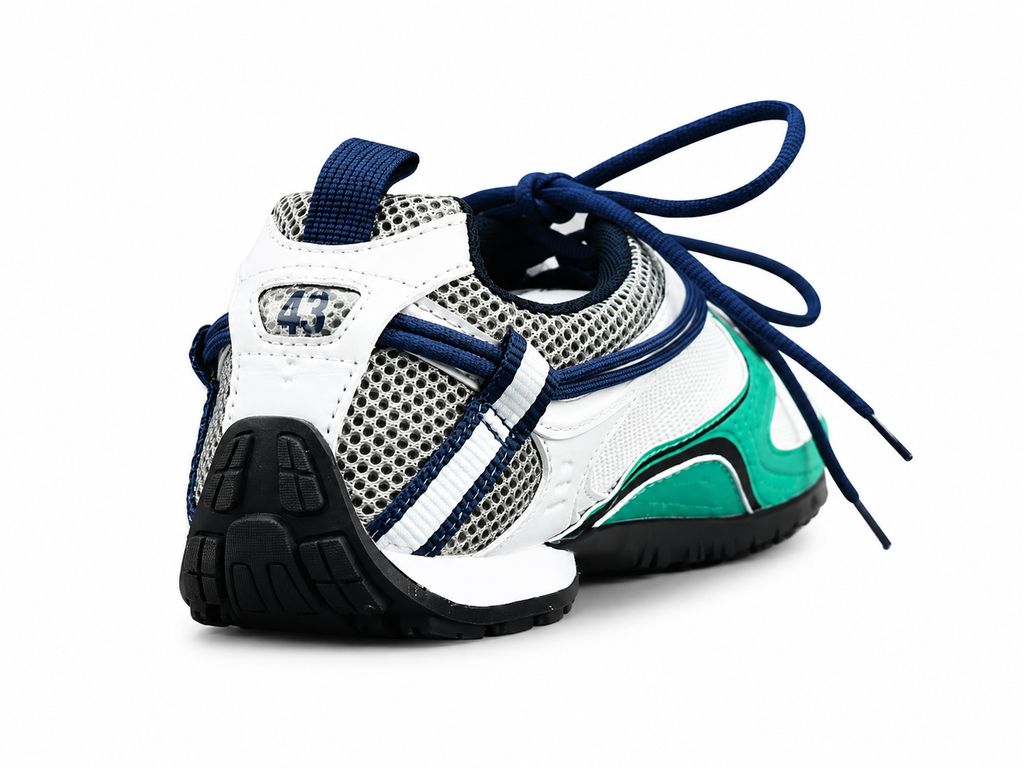 Premium Running Shoes – Green & White