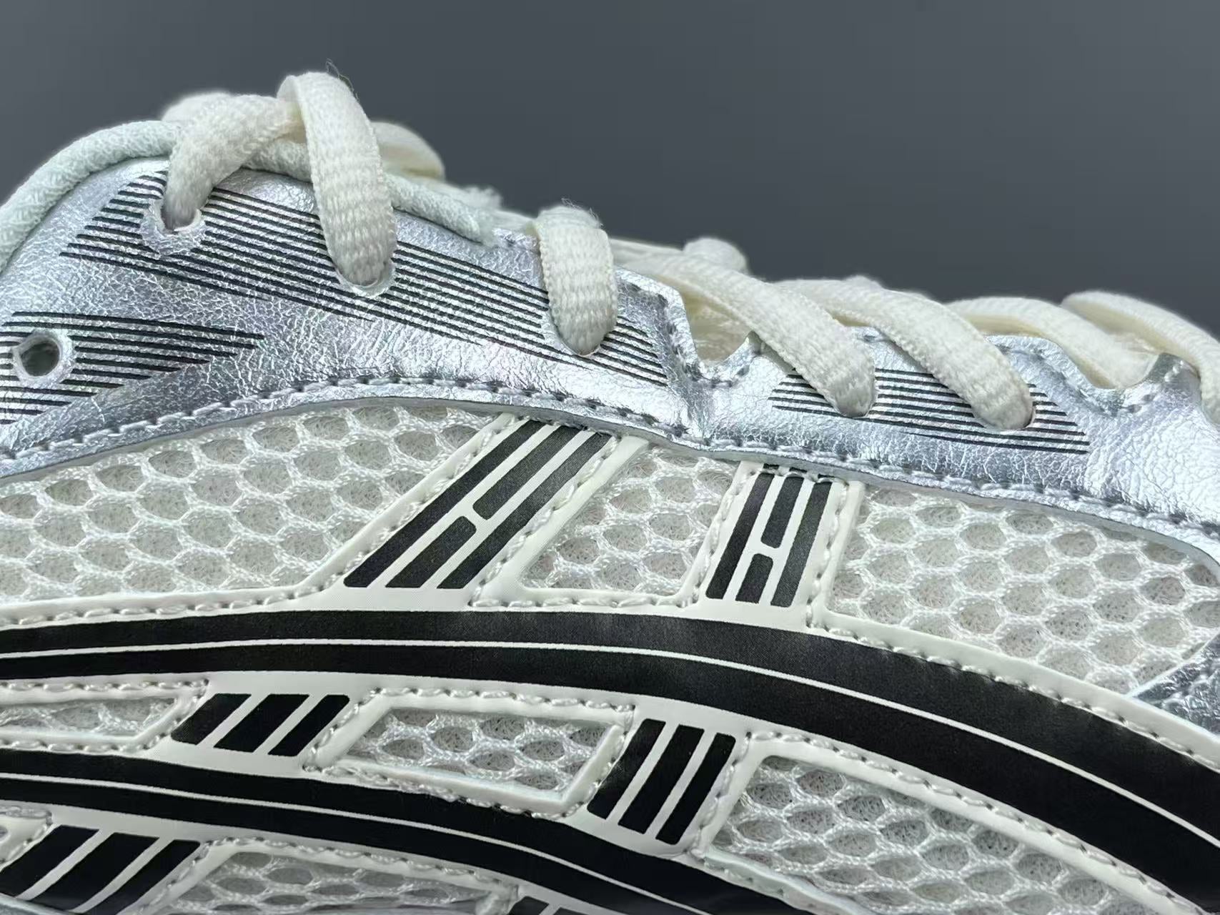 Women's Silver Pink Retro Running Shoes | Breathable Mesh Sneakers