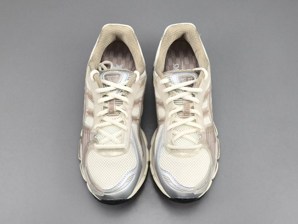 Retro Mesh Running Shoes – Cream Beige Edition