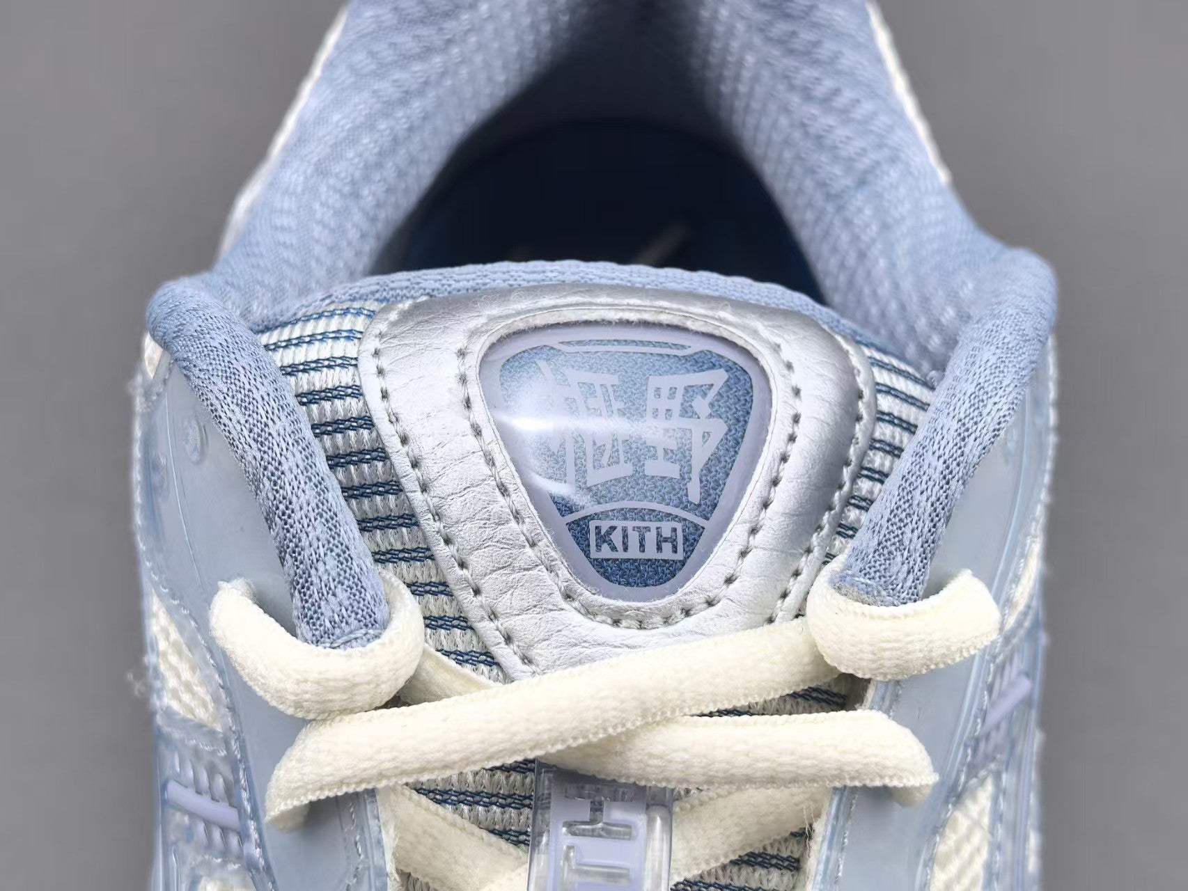 Light Blue Retro Running Sneakers | Breathable Mesh Sports Shoes