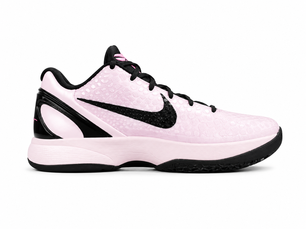 Pink Black Low-Top Basketball Shoes | Lightweight Court Sneakers
