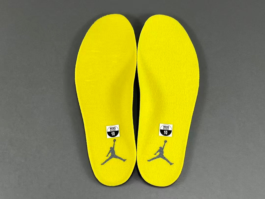 Retro Basketball Sneakers – White Yellow Colorway