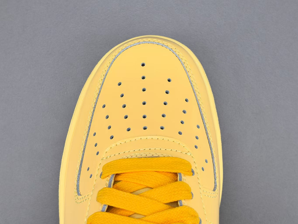 Fashion Low Top Casual Sneakers | Glossy Yellow Green Edition