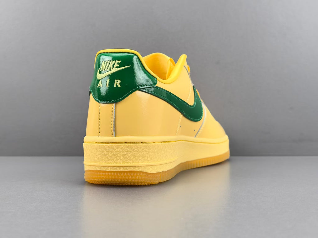 Fashion Low Top Casual Sneakers | Glossy Yellow Green Edition