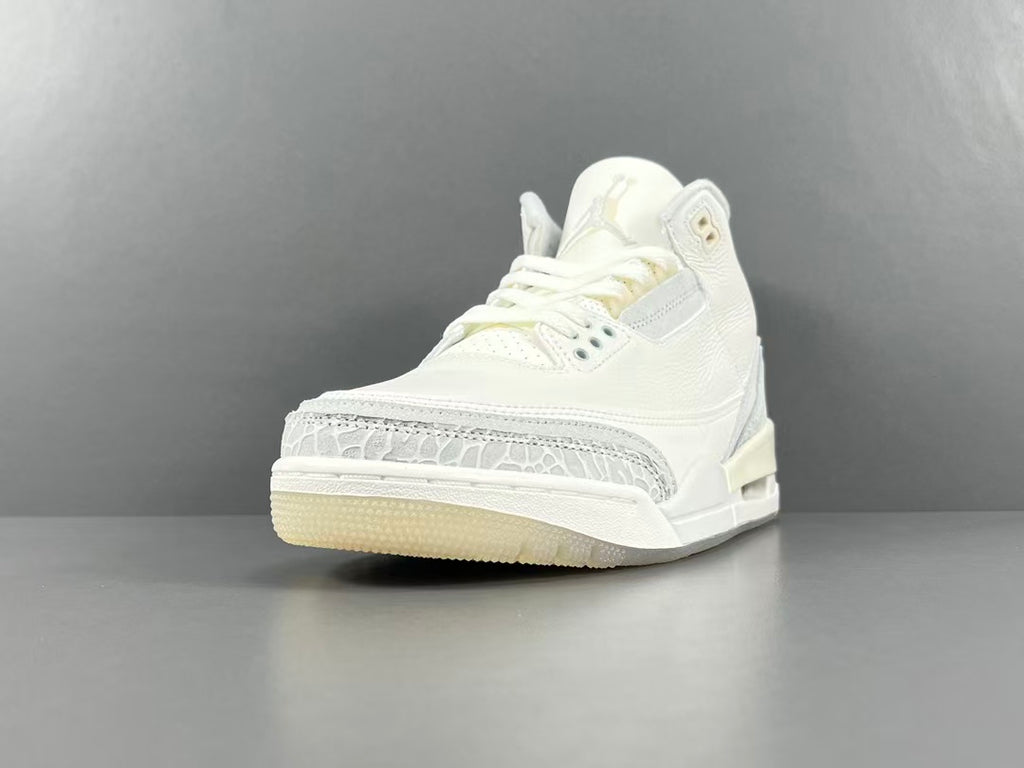 Premium White Leather Basketball Sneakers