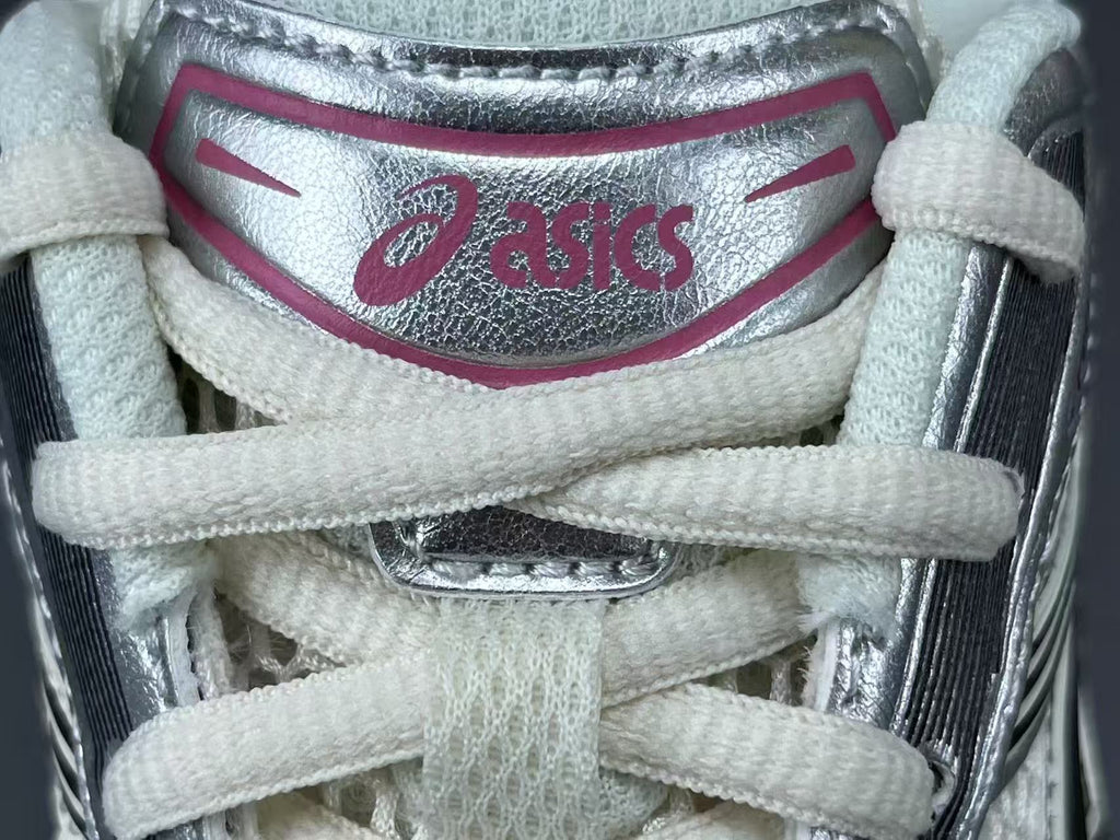Women's Silver Pink Retro Running Shoes | Breathable Mesh Sneakers
