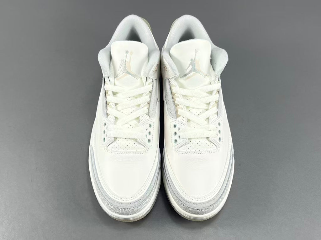 Premium White Leather Basketball Sneakers