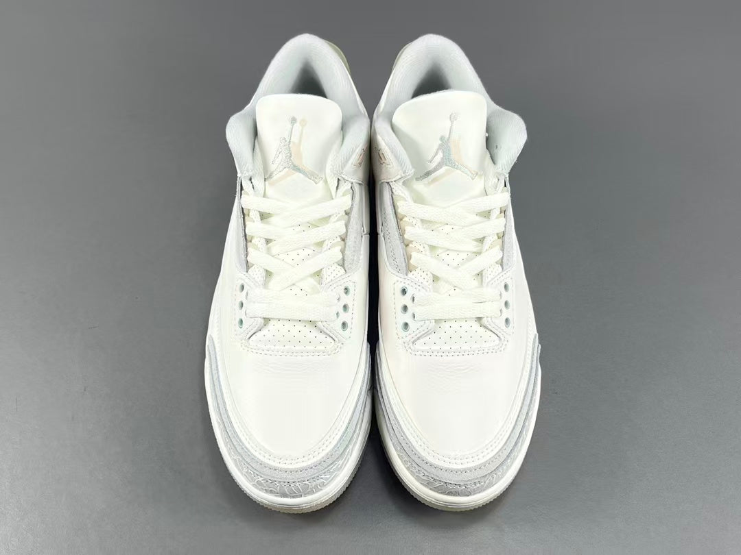 Premium White Leather Basketball Sneakers