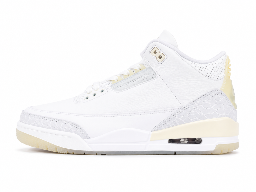 Premium White Leather Basketball Sneakers