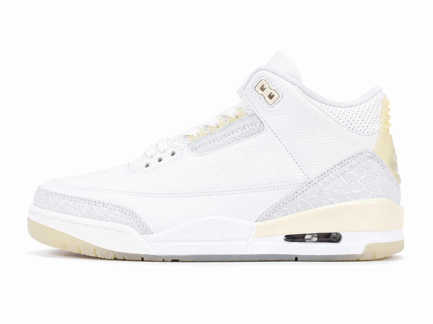 Premium White Leather Basketball Sneakers