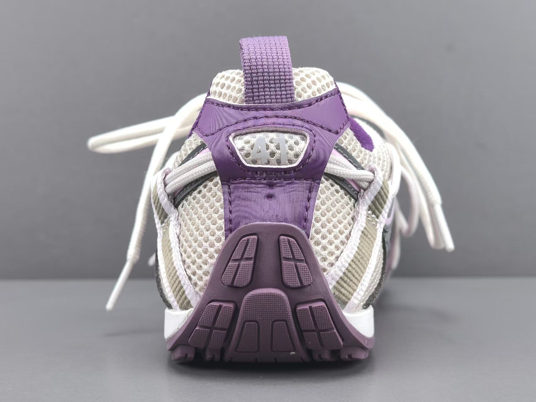 Women's Lightweight Casual Sneakers – Purple Mesh Low Top Shoes