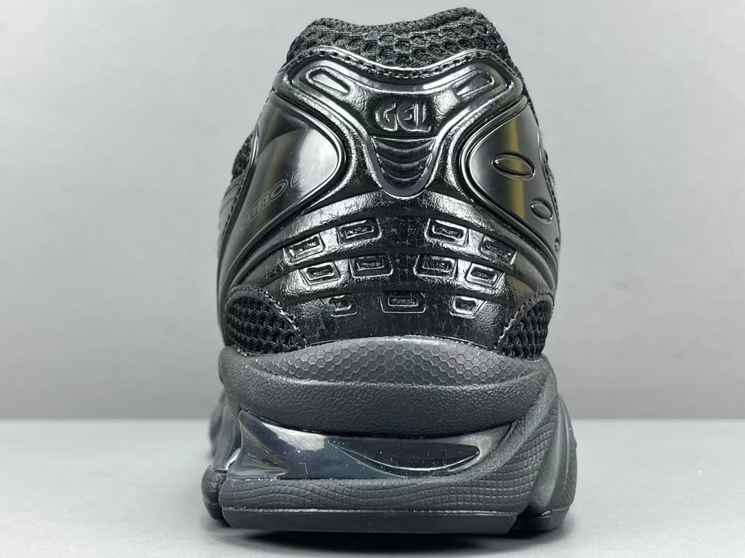 Black Mesh Running Sneakers | Lightweight Cushion Athletic Shoes