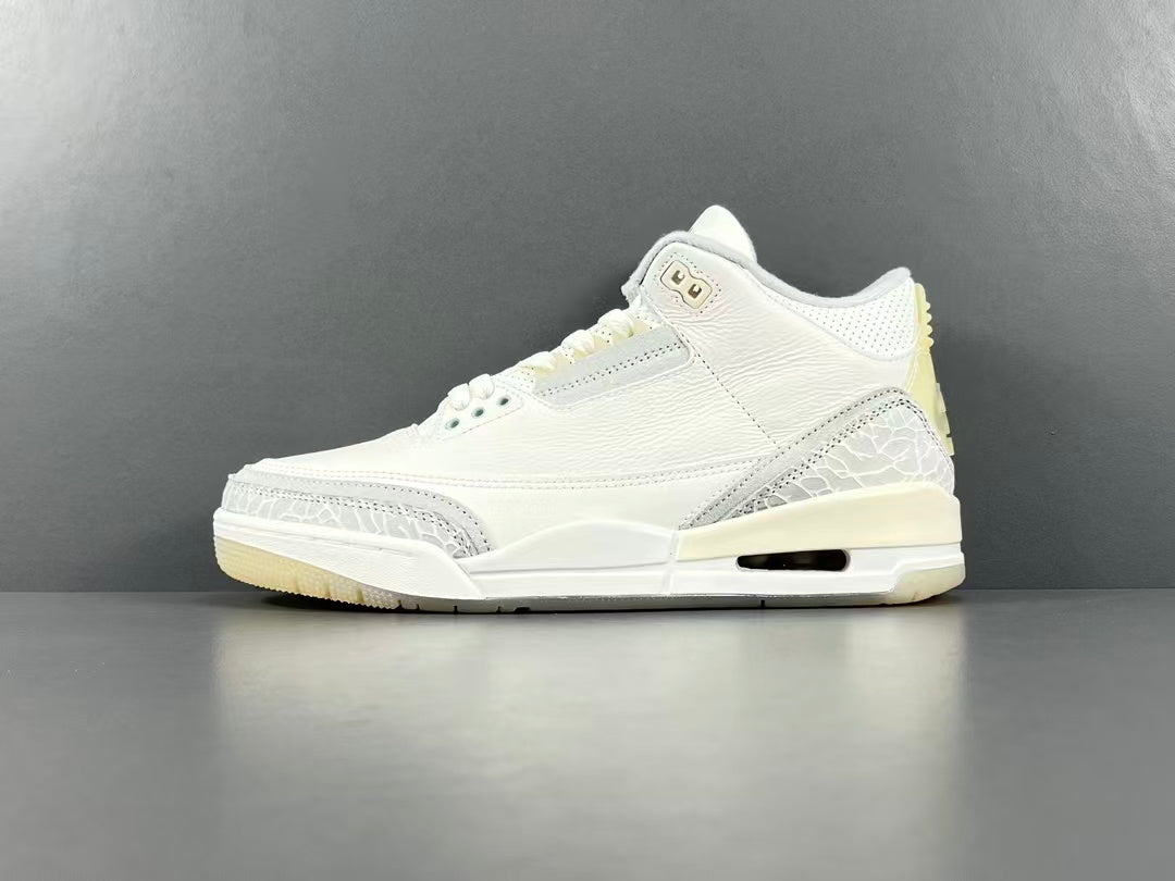 Premium White Leather Basketball Sneakers