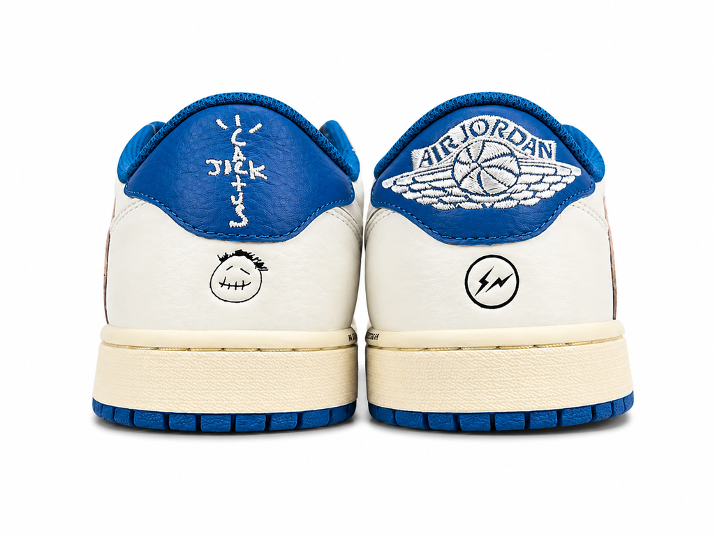 Vintage Blue Low Top Casual Sneakers | Premium Leather Style