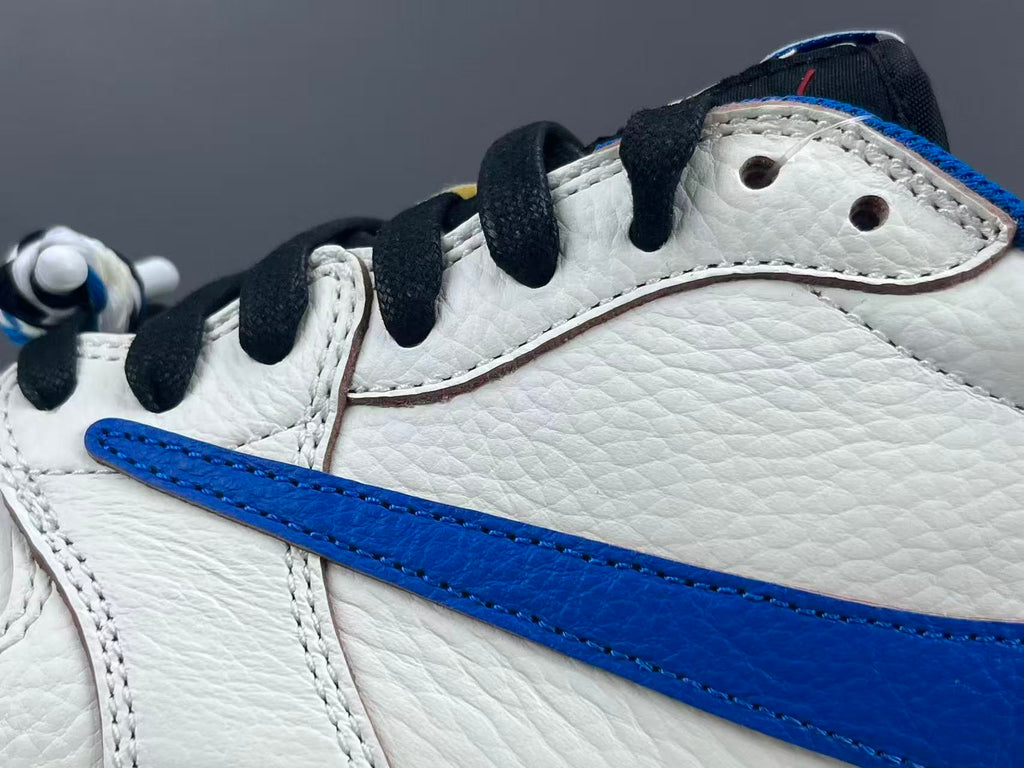 Vintage Blue Low Top Casual Sneakers | Premium Leather Style