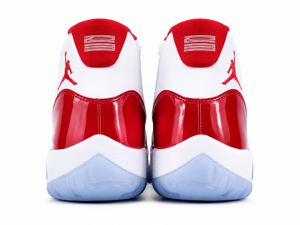 Premium Red White High-Top Basketball Shoes