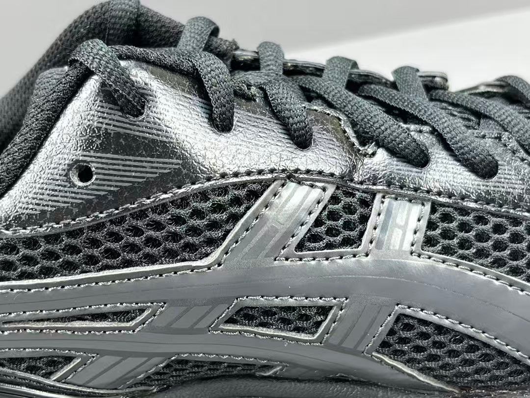 Black Mesh Running Sneakers | Lightweight Cushion Athletic Shoes