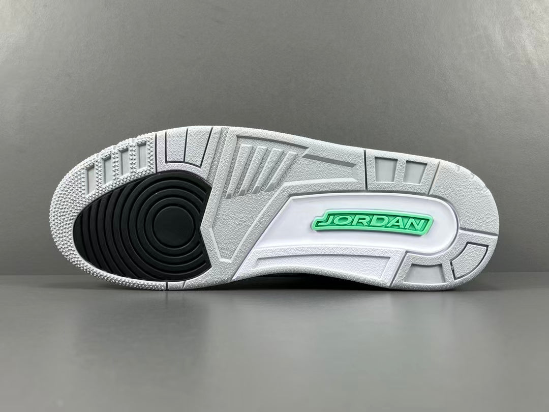 Black & Green Basketball Sneakers | Premium Leather Sports Shoes