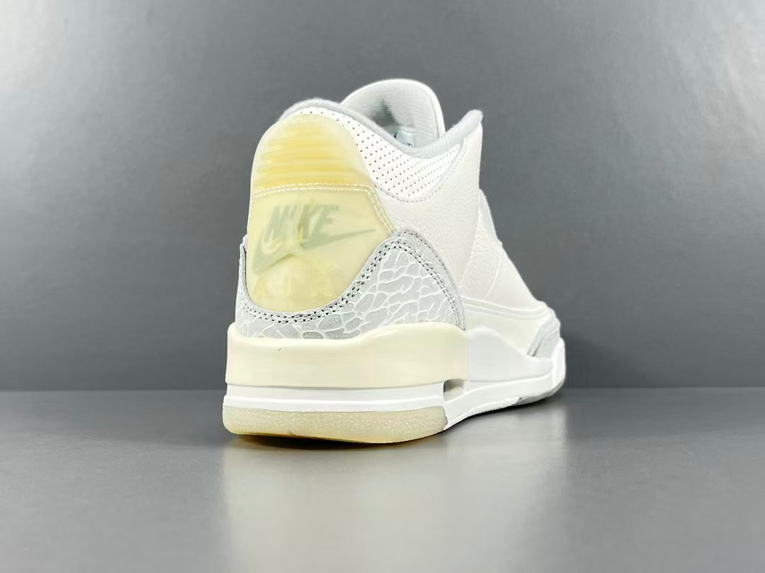 Premium White Leather Basketball Sneakers
