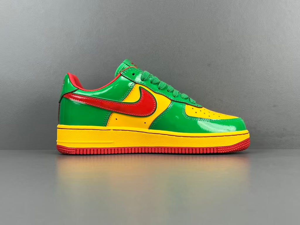Colorful Patent Leather Low Top Sneakers