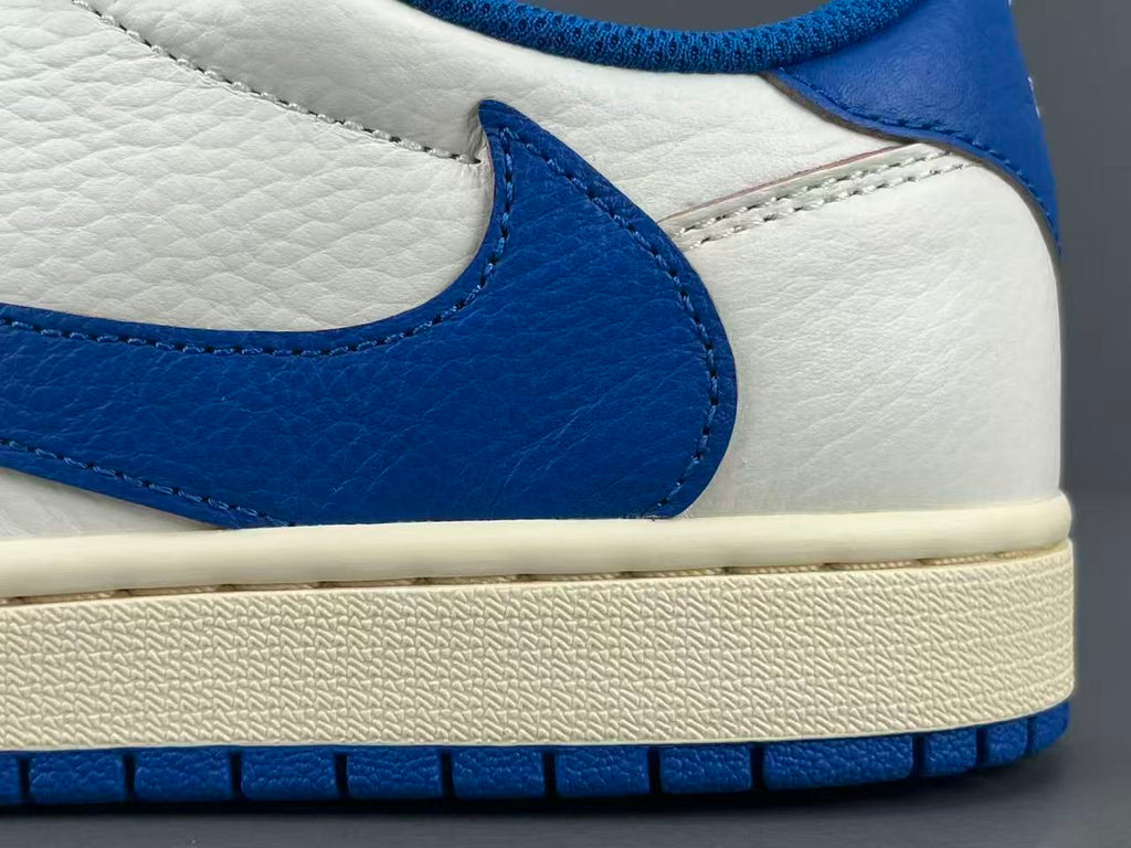 Vintage Blue Low Top Casual Sneakers | Premium Leather Style