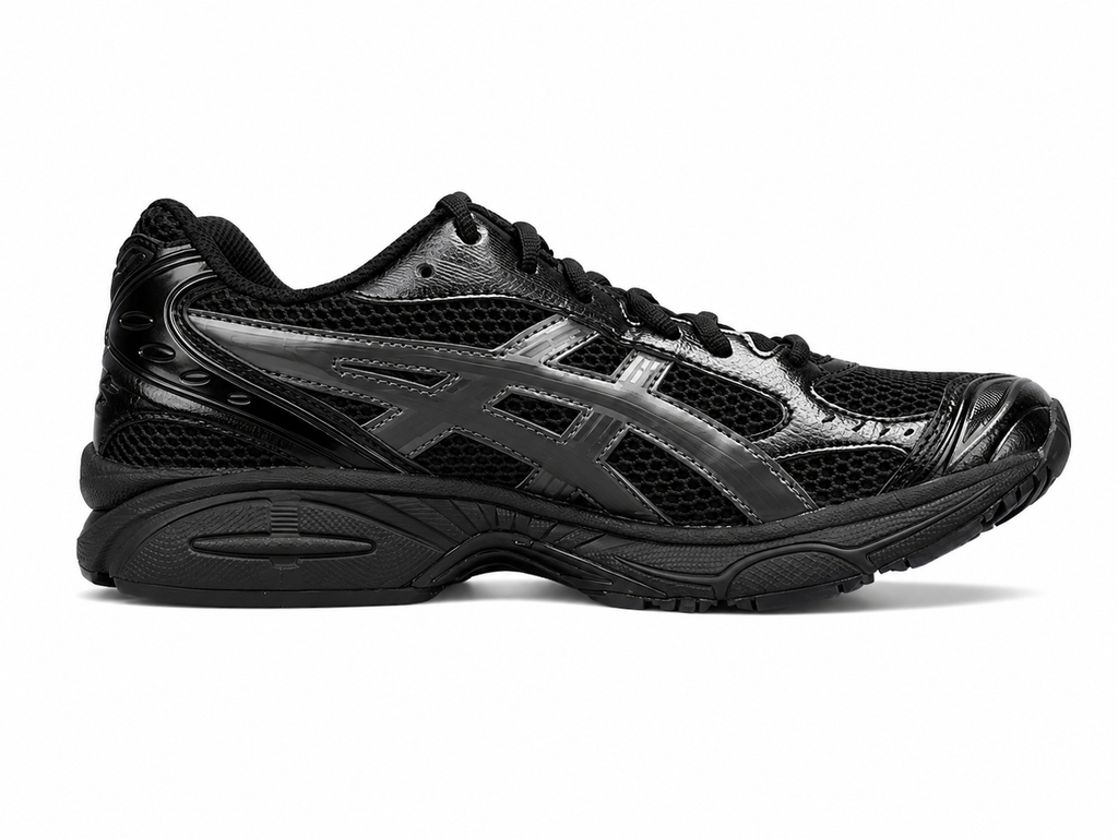 Black Mesh Running Sneakers | Lightweight Cushion Athletic Shoes