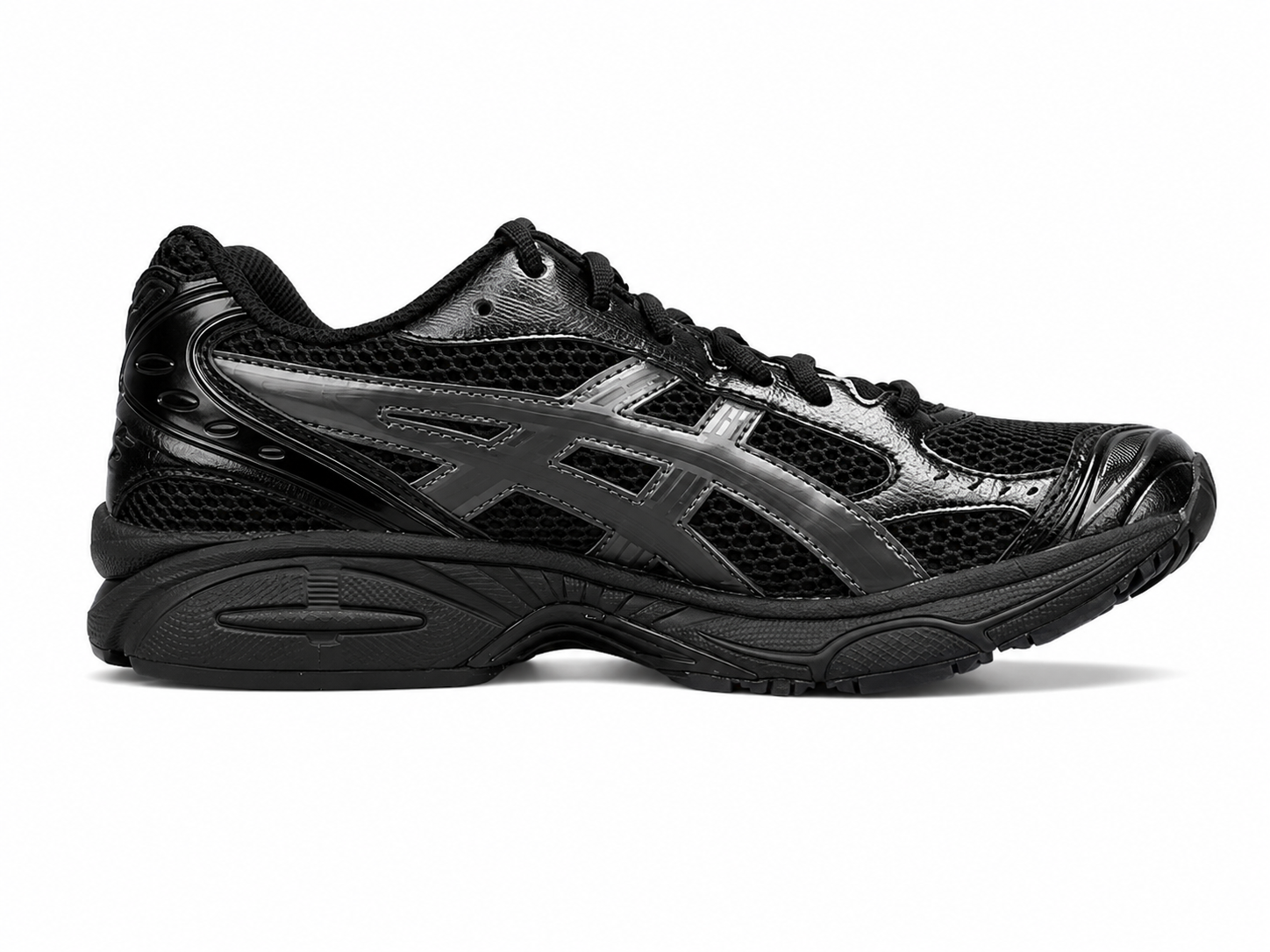 Black Mesh Running Sneakers | Lightweight Cushion Athletic Shoes