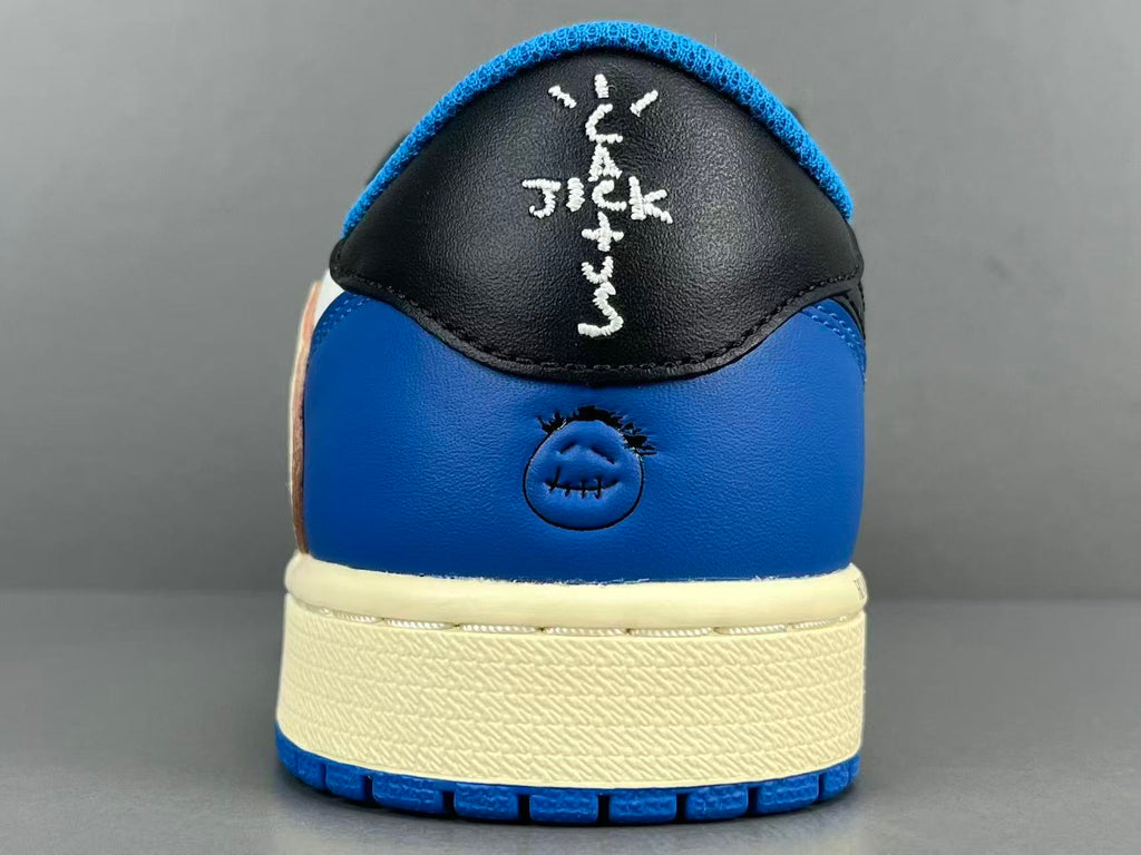 Vintage Low Top Leather Sneakers Blue White Casual Street Shoes