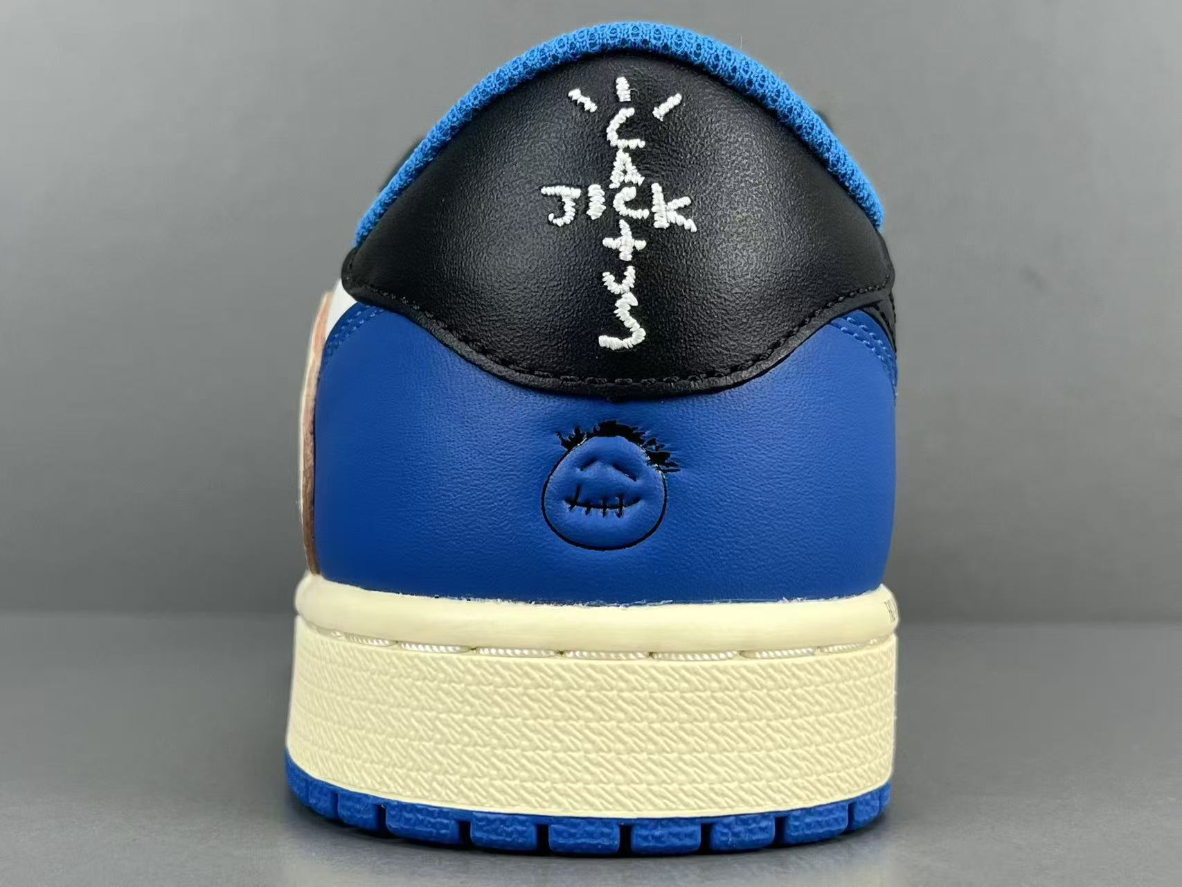Vintage Low Top Leather Sneakers Blue White Casual Street Shoes