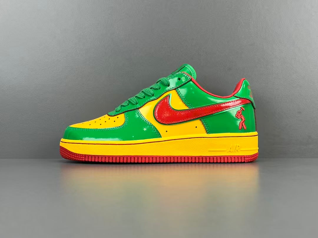 Colorful Patent Leather Low Top Sneakers