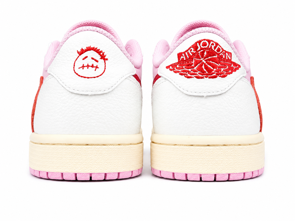 Vintage Pink Low-Top Casual Sneakers