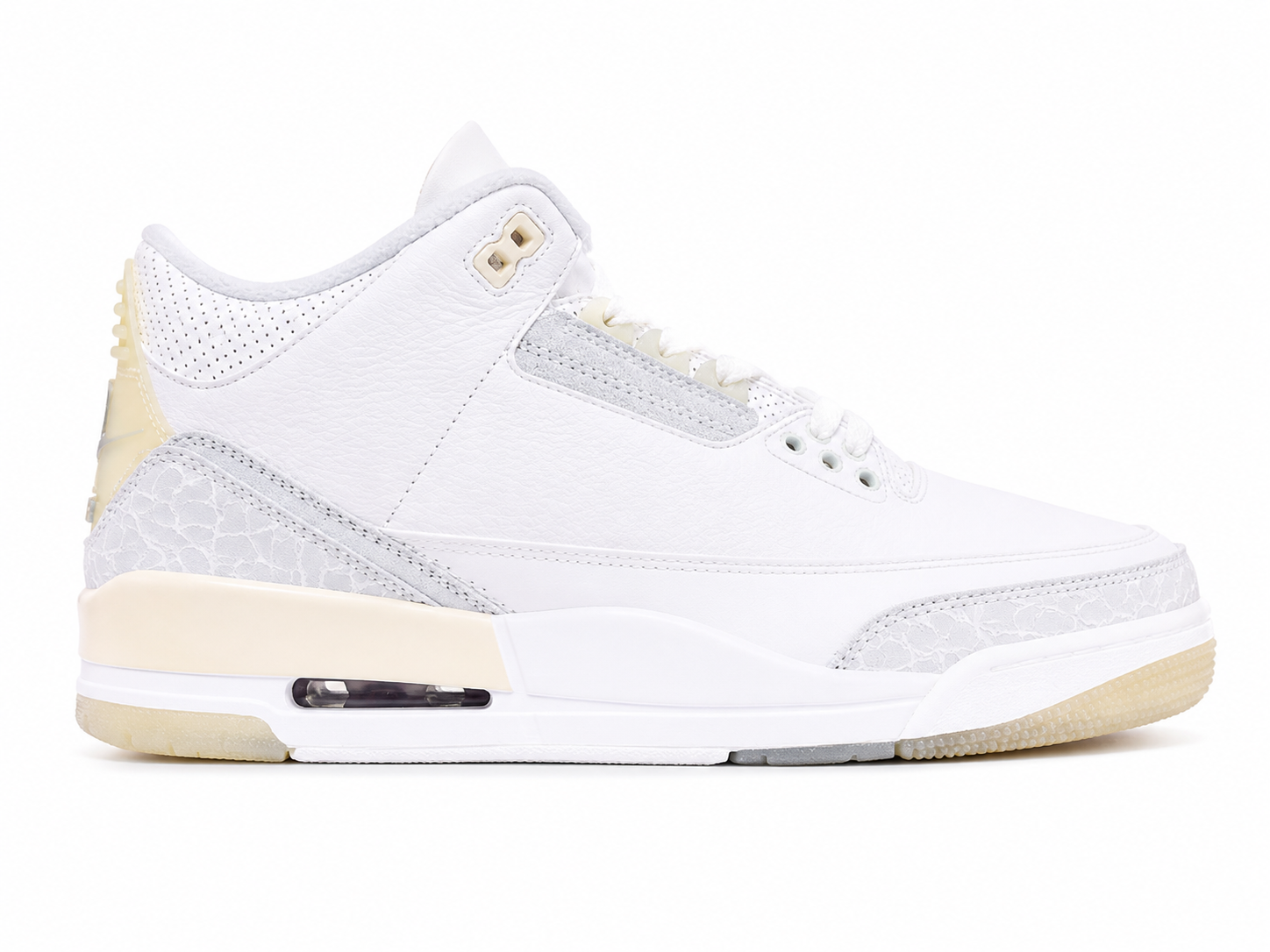 Premium White Leather Basketball Sneakers
