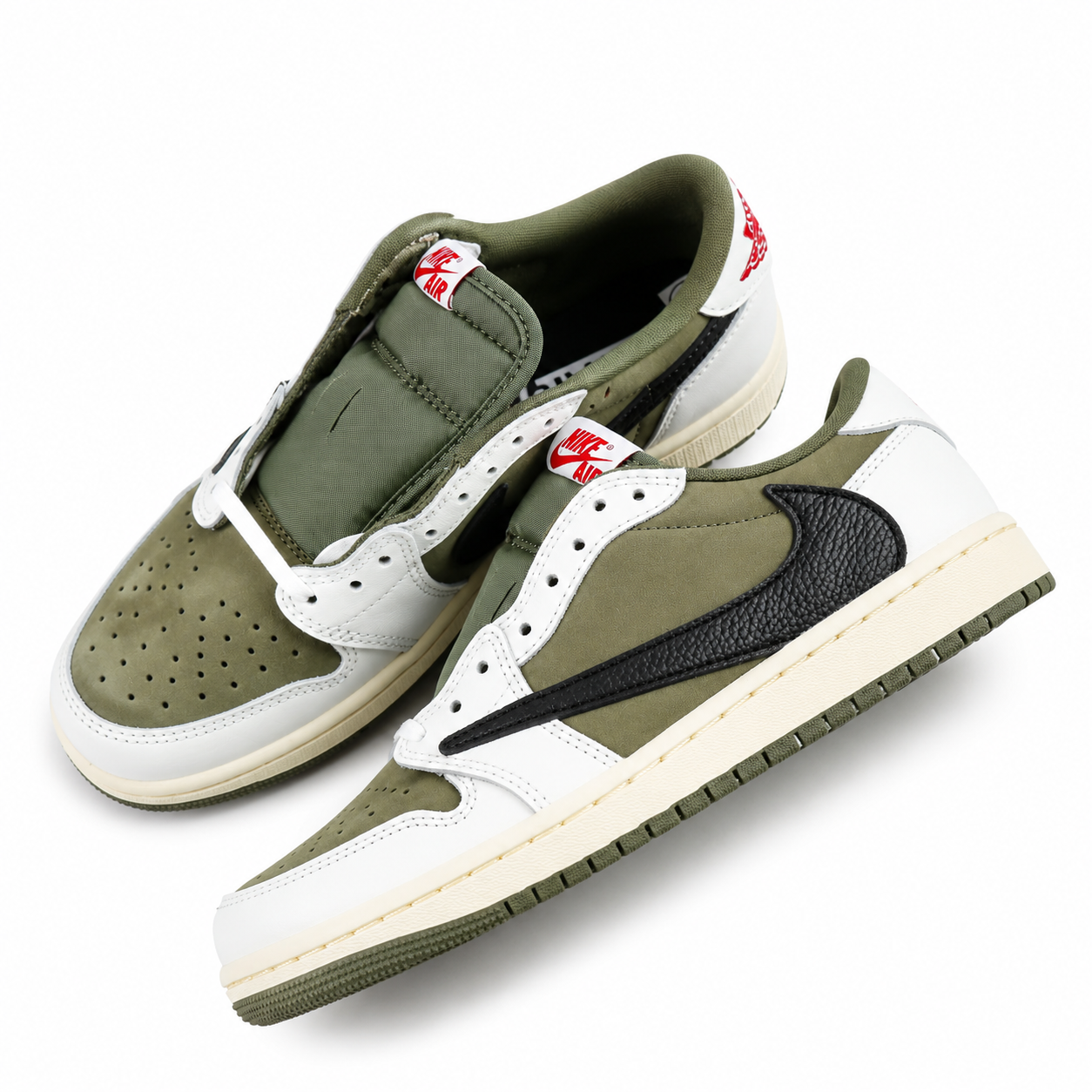 Vintage Olive Low-Top Casual Sneakers – Comfortable Everyday Streetwear Shoes
