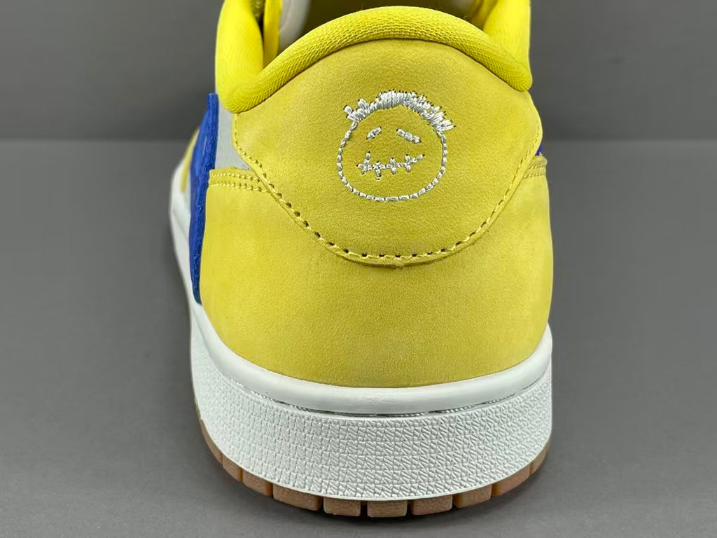 Yellow & Blue Low Top Sneakers | Premium Casual Sports Shoes