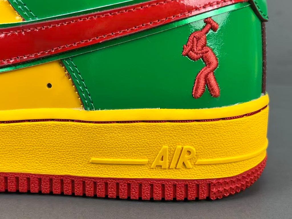 Colorful Patent Leather Low Top Sneakers
