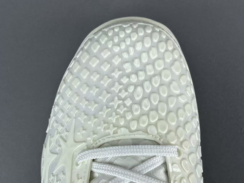 White Textured Basketball Shoes | Lightweight Performance Court Sneakers
