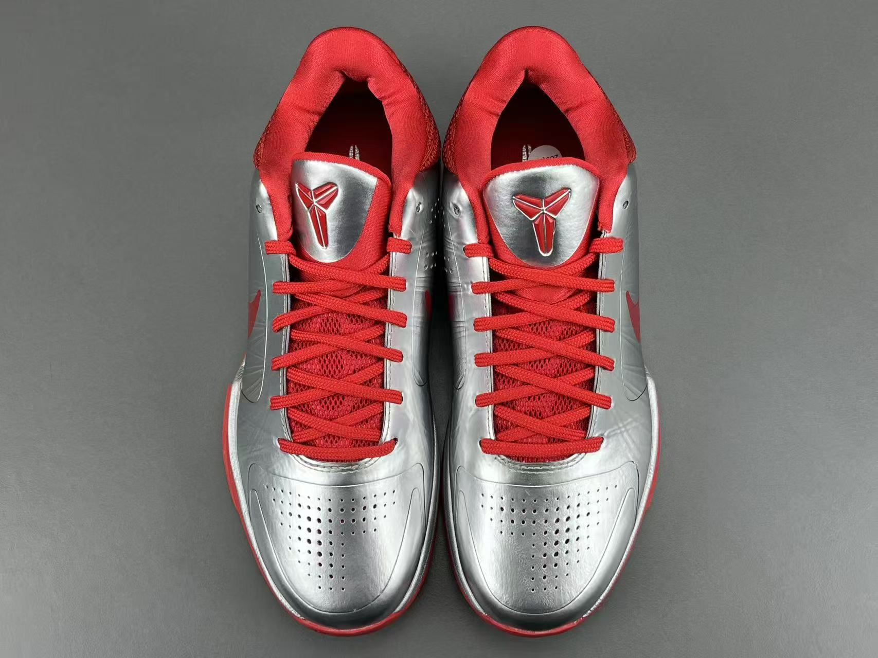 Silver Red Basketball Shoes | High-Traction Performance Sneakers