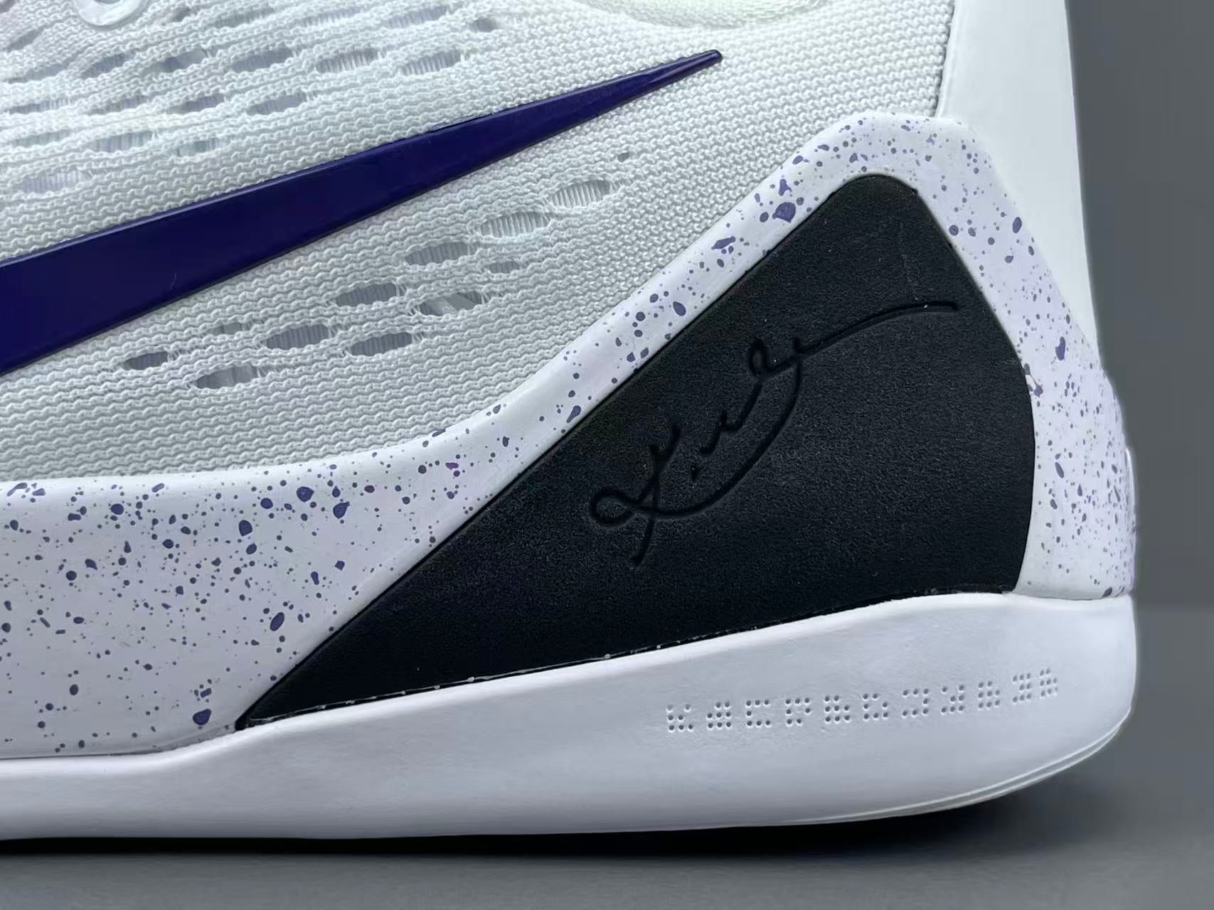 White & Purple Performance Basketball Shoes | Lightweight Court Sneakers
