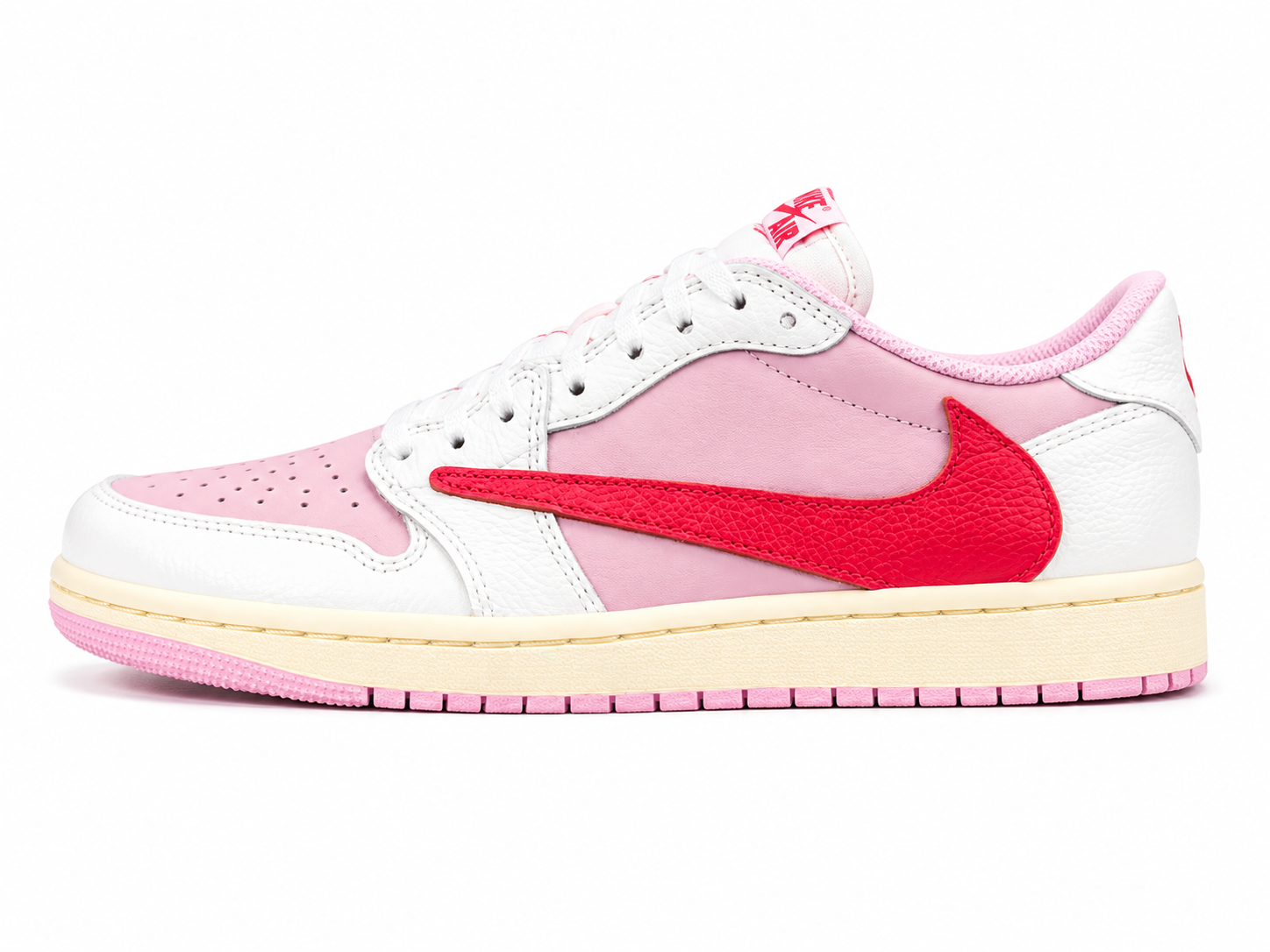 Vintage Pink Low-Top Casual Sneakers