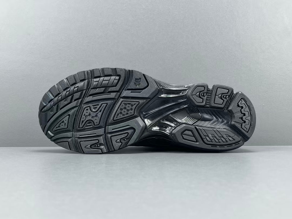 Black Mesh Running Sneakers | Lightweight Cushion Athletic Shoes