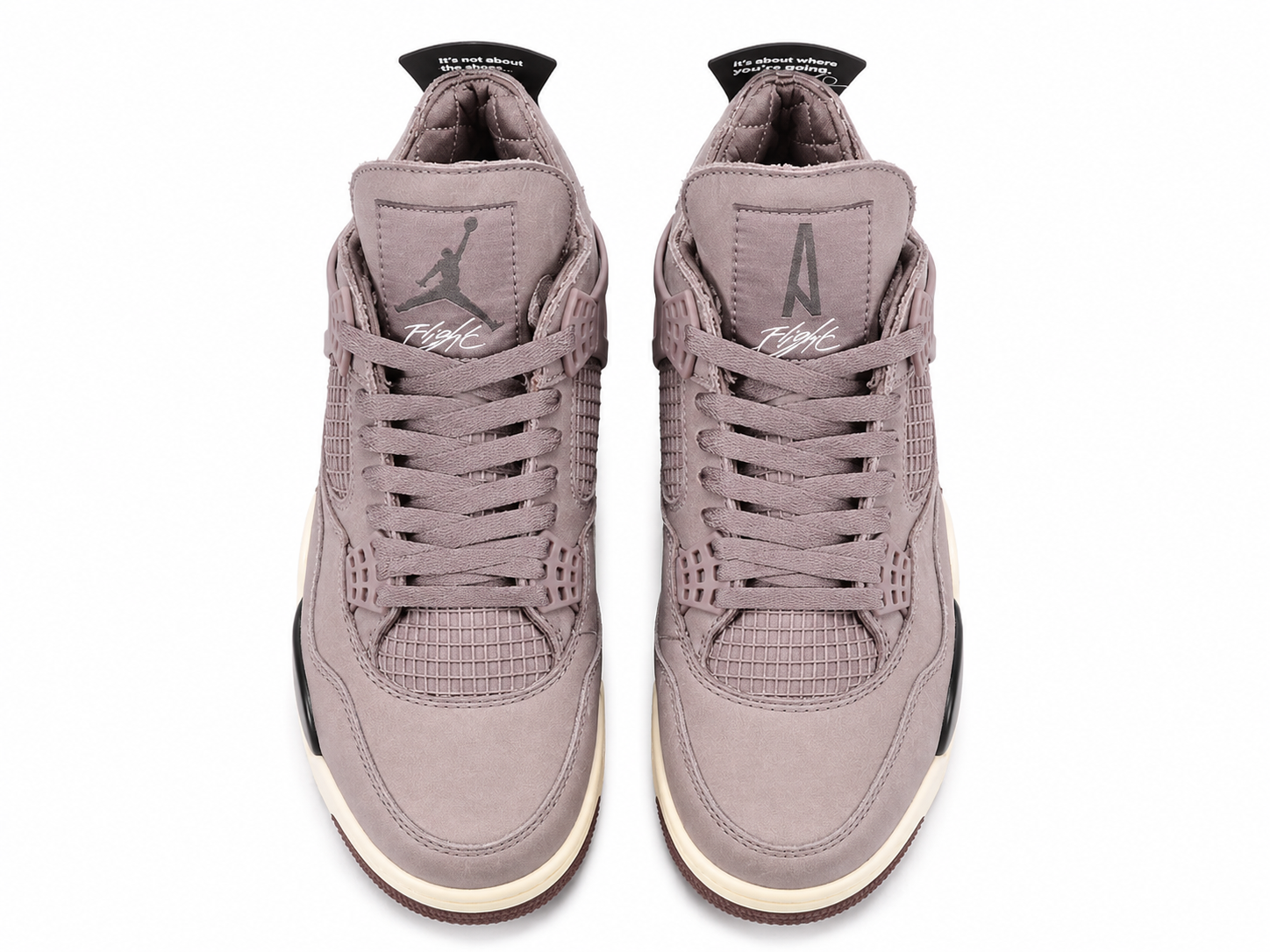 Dusty Mauve Basketball Sneakers | Premium Suede Sports Shoes