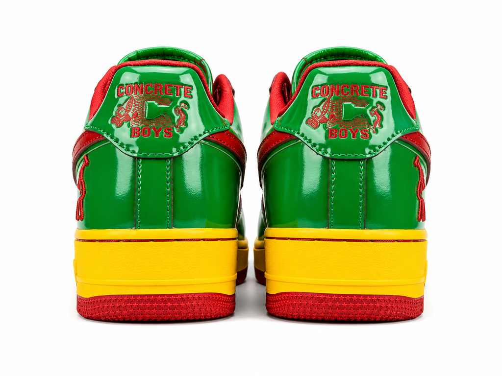 Colorful Patent Leather Low Top Sneakers
