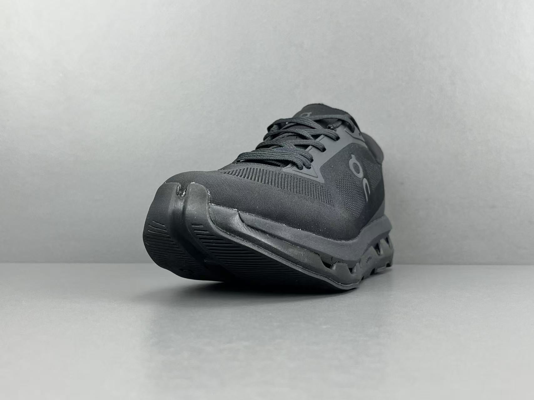 Men's All Black Lightweight Running Shoes | Breathable Cushion Athletic Sneakers