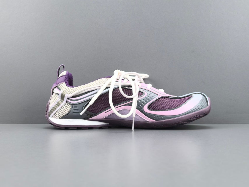 Women's Lightweight Casual Sneakers – Purple Mesh Low Top Shoes