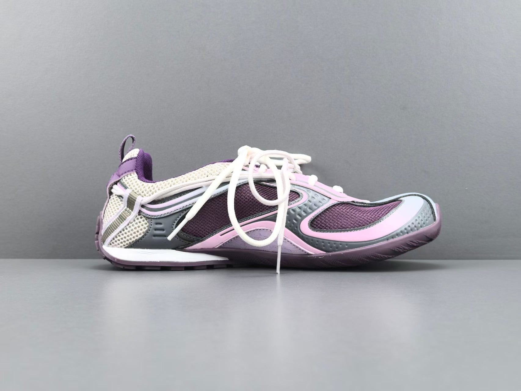 Women's Lightweight Casual Sneakers – Purple Mesh Low Top Shoes