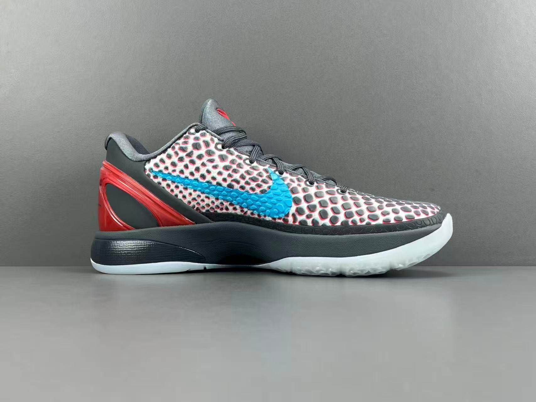 Grey Multi-Color Basketball Shoes | Lightweight Performance Court Sneakers