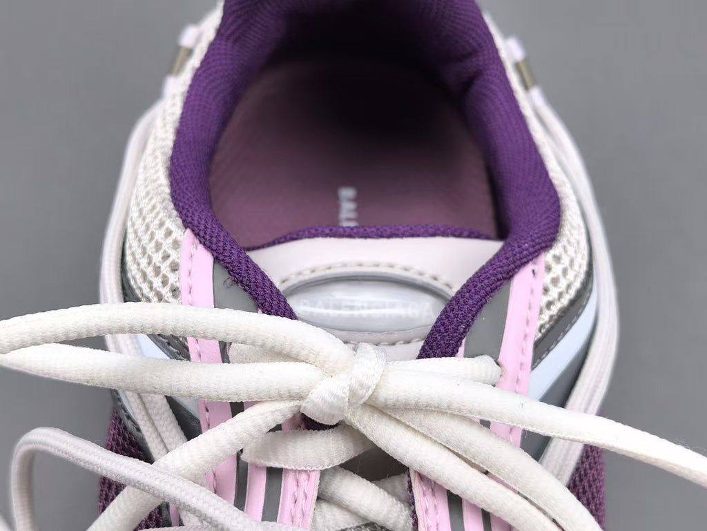 Women's Lightweight Casual Sneakers – Purple Mesh Low Top Shoes